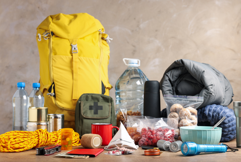Emergency kit prepared for storm season in South Jersey.
