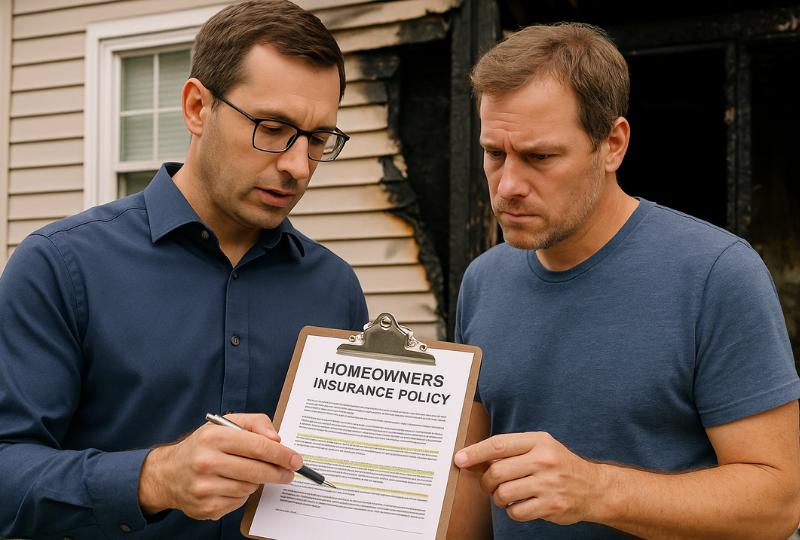 Explaining homeowner’s insurance policy after fire damage in South Jersey